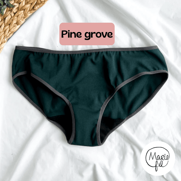 Culotte menstruelle Taille haute - LA CULOTTE PERSONNALISÉE - Marie fil