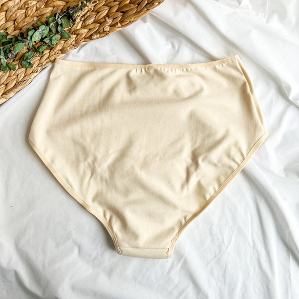 Culotte Menstruelle Taille Haute + Naturelle - Marie fil