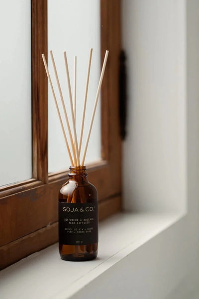 Diffuseur à roseaux - Écorce de pin + Cèdre - Marie fil