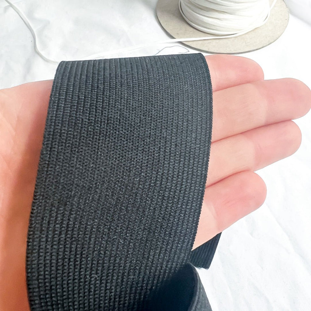 Bande élastique Noire Pour Couture 6 Mm X 10 M - Haute élasticité Polypropylène | Cordon élastique Bricolage