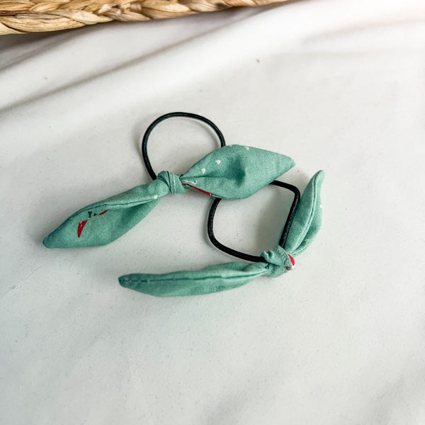 Élastiques à cheveux avec boucle nouée – Ensemble de 2 petits - Marie fil