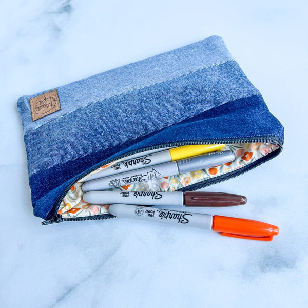 Étui à crayon fait au Québec - Marie fil