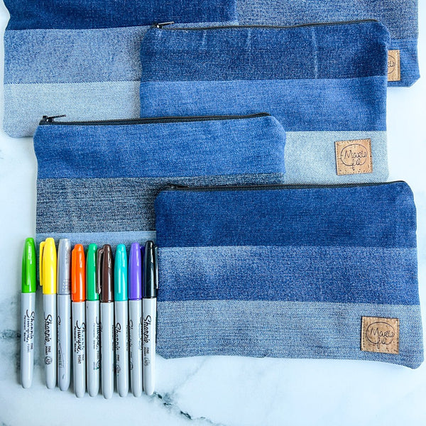 Étui à crayon fait au Québec - Marie fil