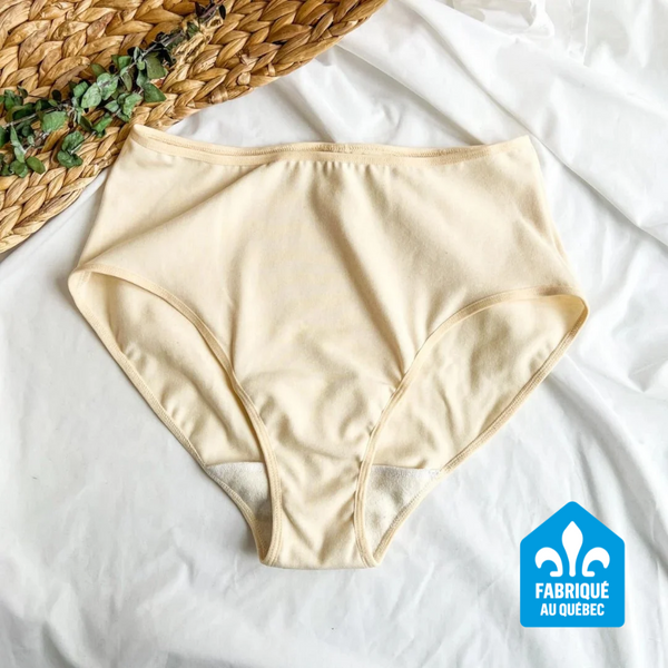 Culotte Menstruelle Taille Haute + Naturelle