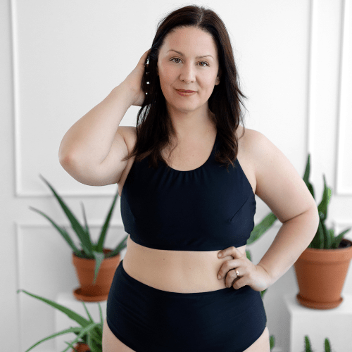 Haut de maillot de bain menstruel - Saule - Marie fil