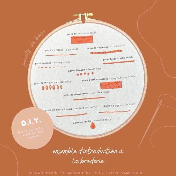 Kit broderie débutant - kit pour broderie - Marie fil