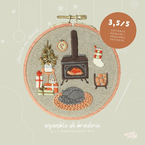 Kit de broderie - Charlie au chalet - Marie fil