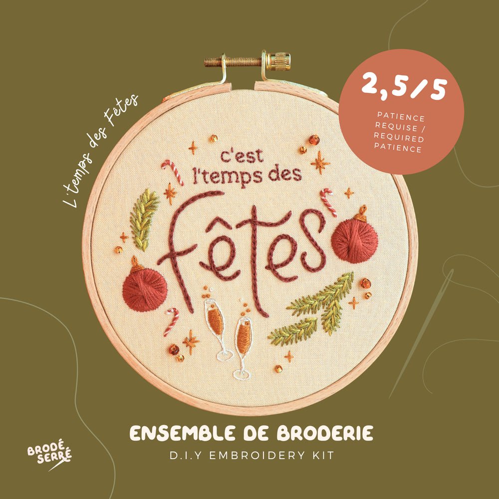 Kit de broderie - L'temps des fêtes - Marie fil
