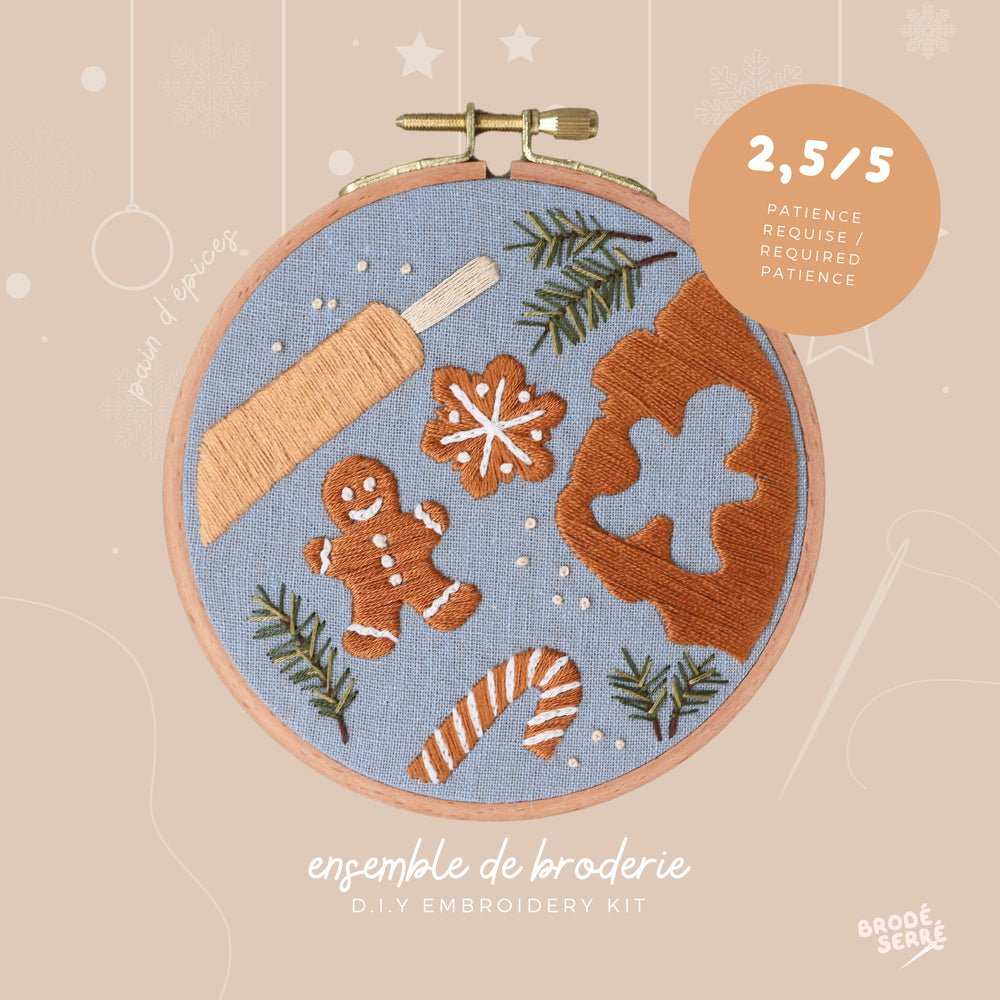 Kit de broderie - Pain d'épices - Marie fil