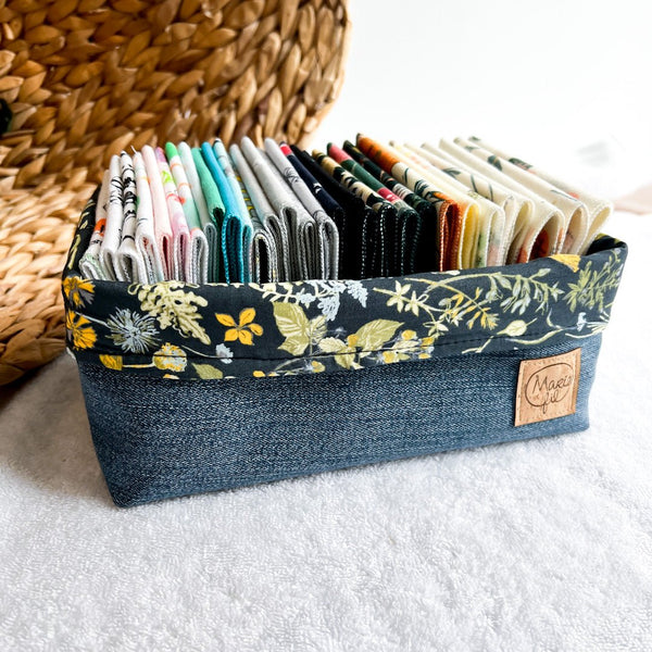 Kit mouchoirs lavables et panier - Marie fil