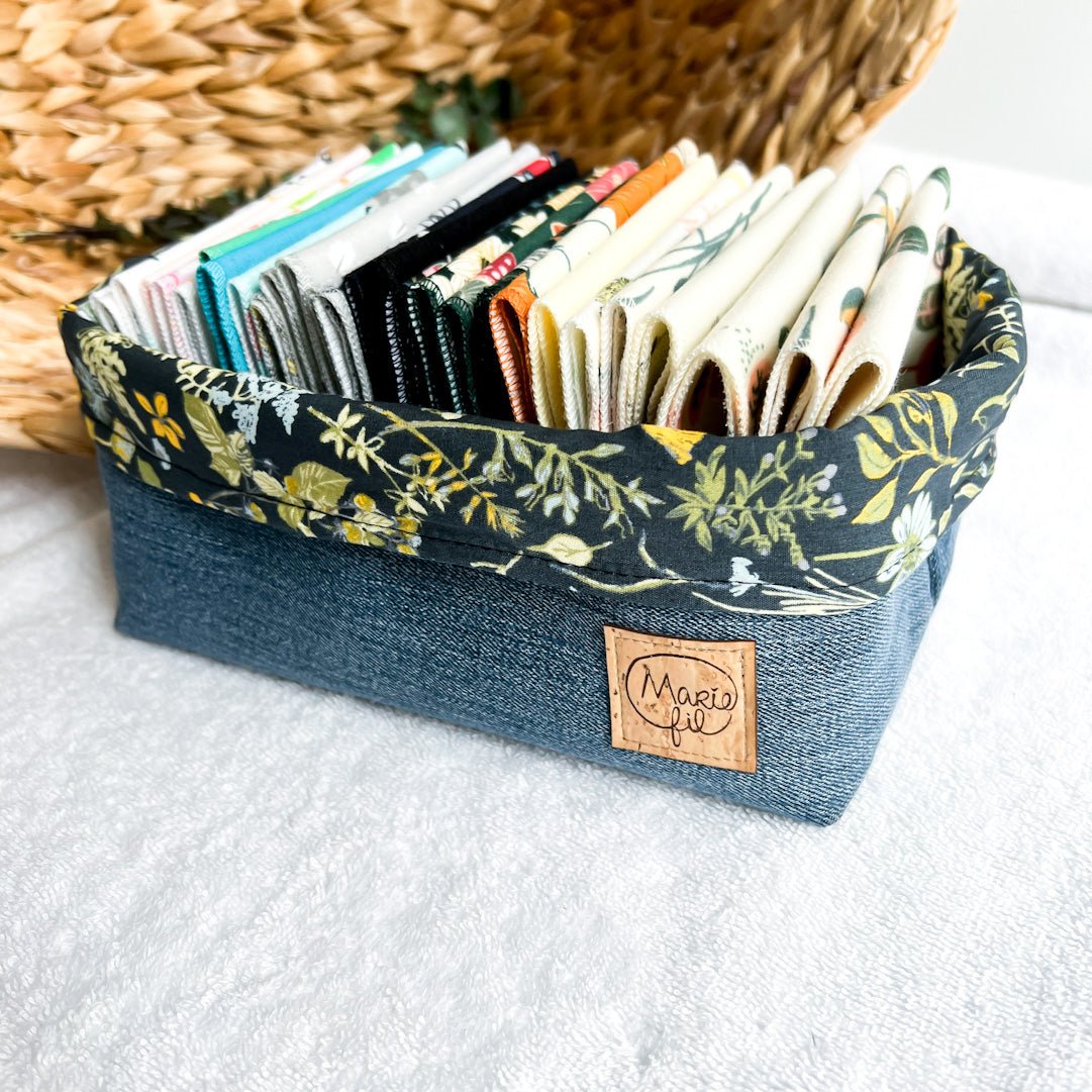 Kit mouchoirs lavables et panier - Marie fil