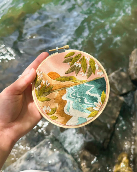 Kit pour broderie - Bord de mer - Marie fil