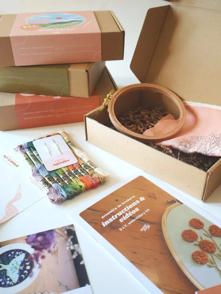 Kit pour broderie - Bouquet floral - Marie fil