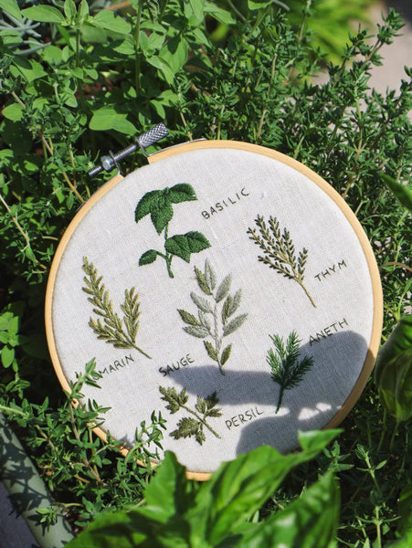 Kit pour broderie - Fines herbes - Marie fil