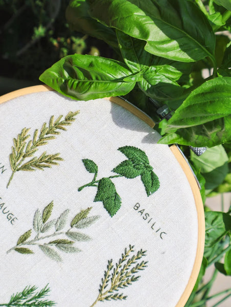Kit pour broderie - Fines herbes - Marie fil