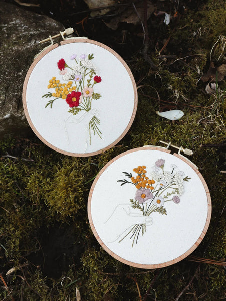 Kit pour broderie - Fleurs sauvages - Marie fil