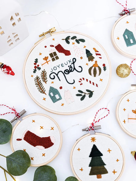 Kit pour broderie - Joyeux Noel - Marie fil