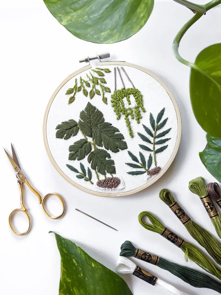 Kit pour broderie - Plantes d'intérieur - Marie fil