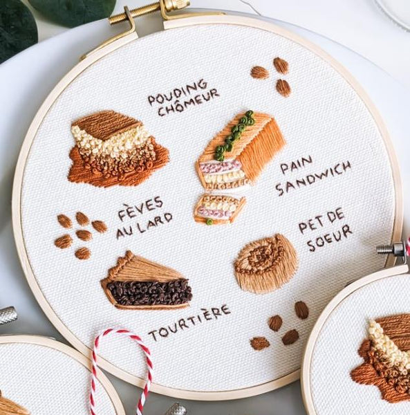 Kit pour broderie - Repas québécois - Marie fil