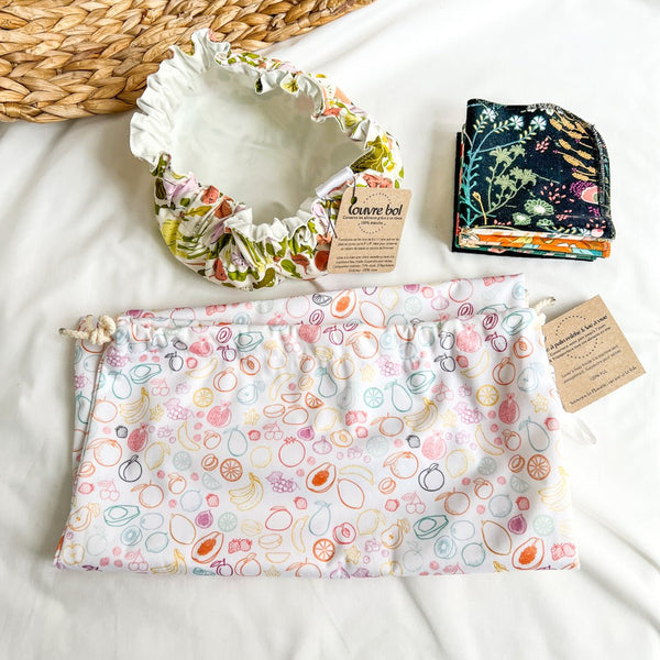 Kit zéro déchet cuisine et mouchoirs - Marie fil