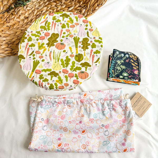 Kit zéro déchet cuisine et mouchoirs - Marie fil