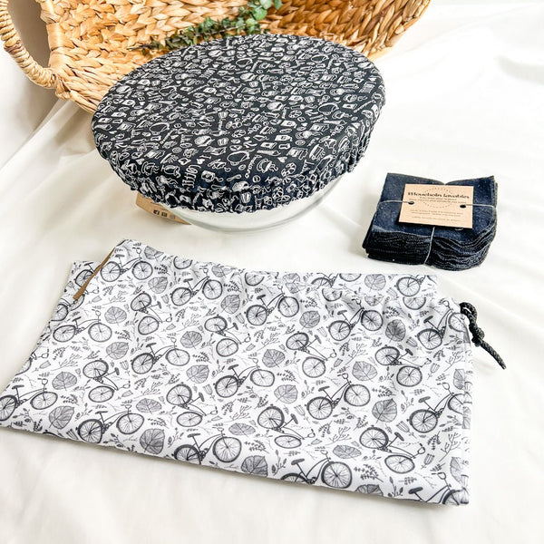 Kit zéro déchet cuisine et mouchoirs - Marie fil