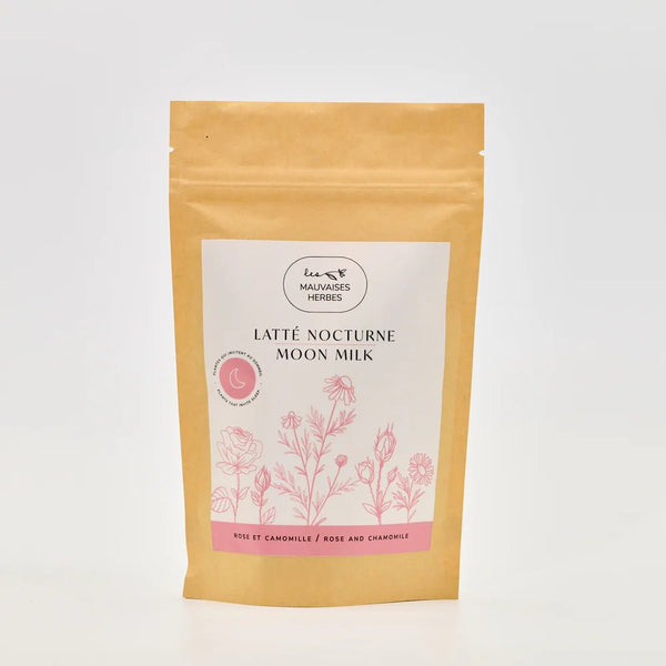 Latté nocturne rose - rose et camomille - Marie fil