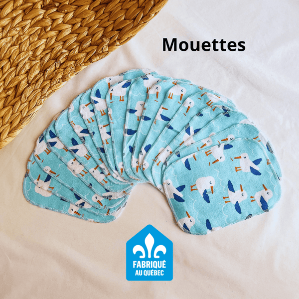 Lingette lavable pour bébé - Paquet de 20 - Marie fil