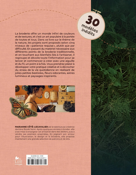 Livre "Ma broderie nature - 30 projets pour tous les niveaux de patience" - Marie fil