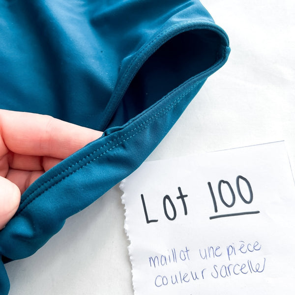 Lot 100 - Défaut - Maillot menstruel une pièce - 2XL - Marie fil