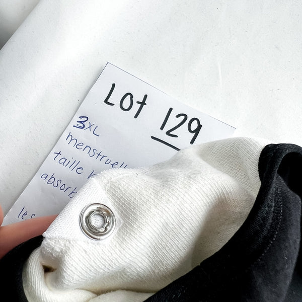 Lot 129 - Défauts - 1 Culotte menstruelle - 3XL - Marie fil