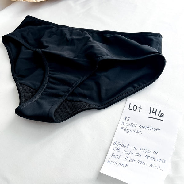 Lot 146 - Défaut - 1 Maillot menstruel Régulier XS - Marie fil