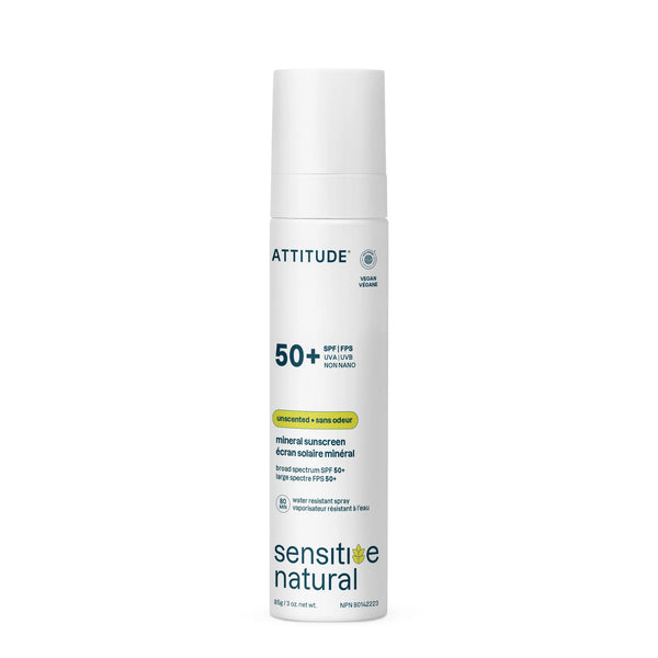 Lotion solaire minérale SPF 50 en vaporisateur