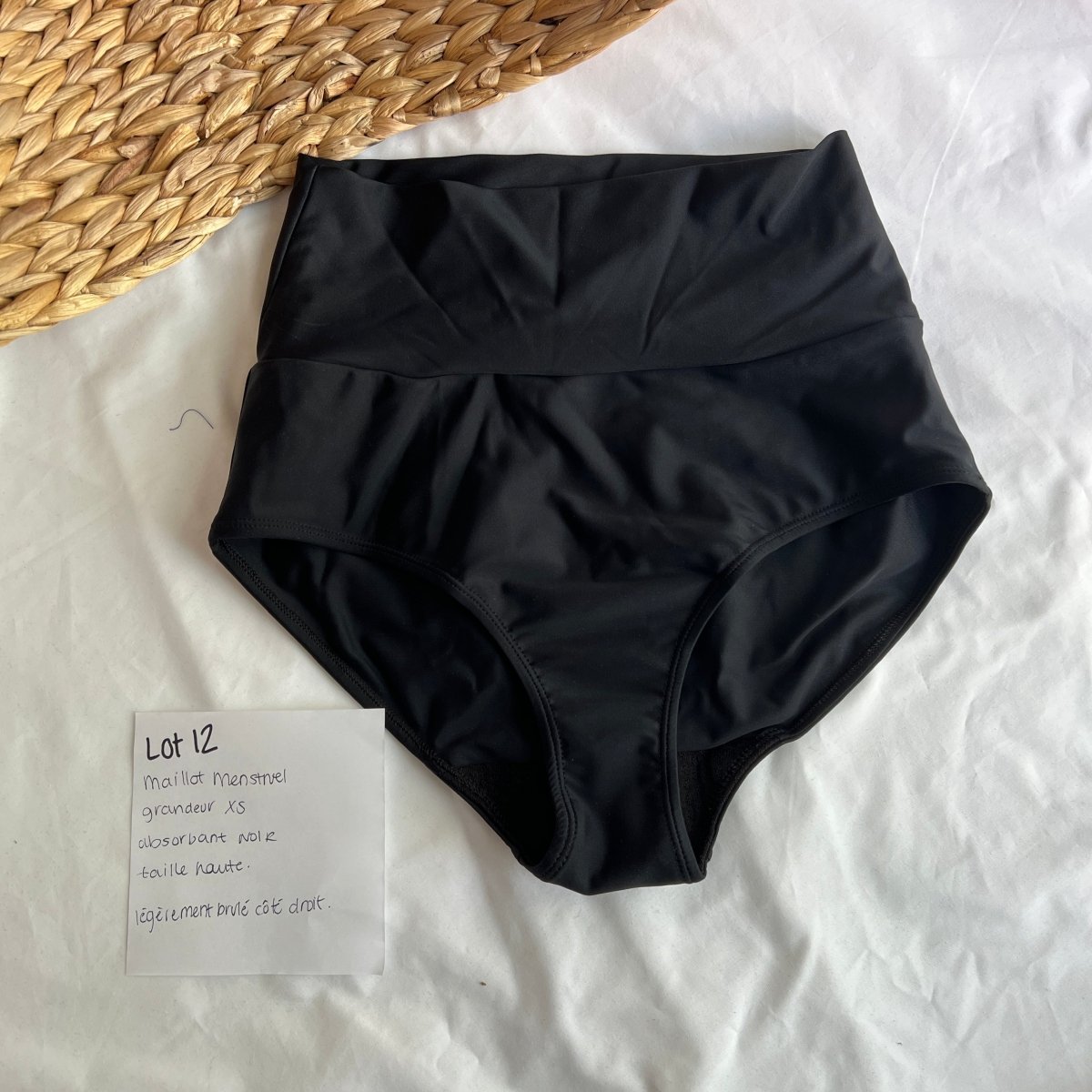 Maillot menstruel imparfait grandeur XS - Lot 12 - Marie fil