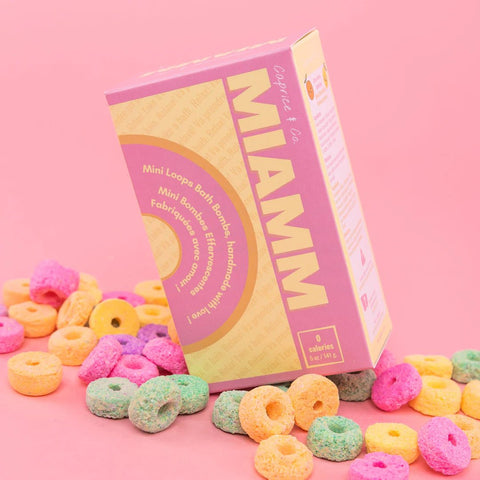 Mini bombes de bain boîtes de céréales Froot Loops - Marie fil