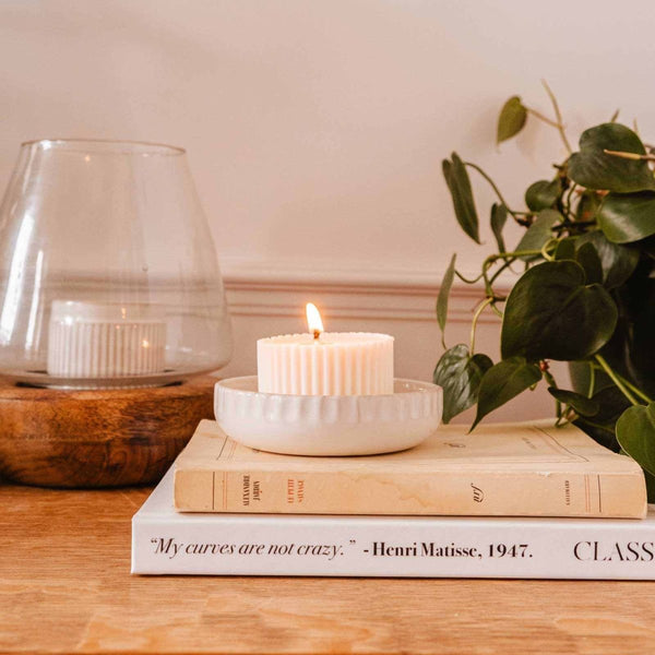 Nid en céramique pour bougie - Marie fil