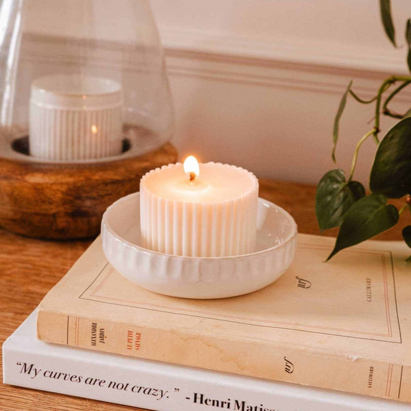 Nid en céramique pour bougie - Marie fil