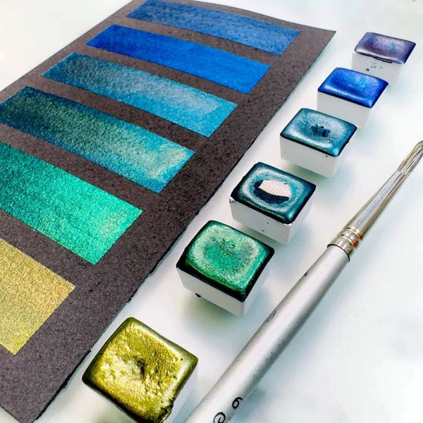 Peinture Aquarelle du Québec - Minuit - Marie fil