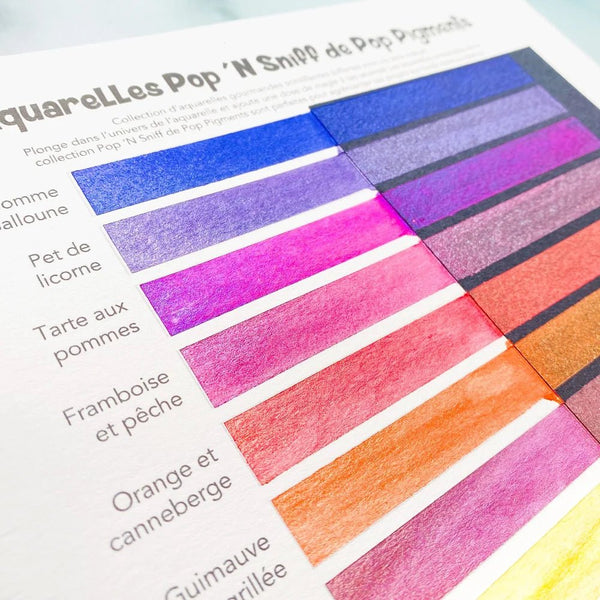 Peinture Aquarelle du Québec - Pop n sniff avec odeur - Marie fil
