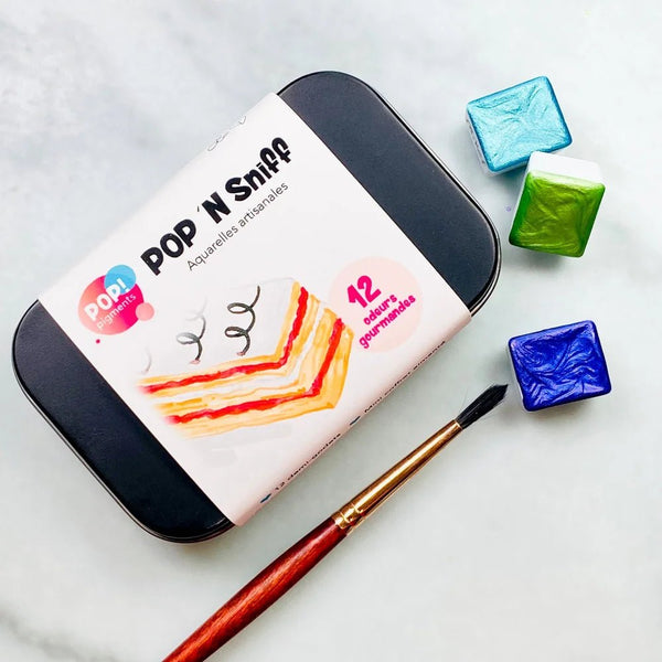 Peinture Aquarelle du Québec - Pop n sniff avec odeur - Marie fil