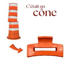 Pince à cheveux plastique recyclé - Marie fil