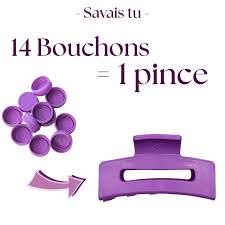 Pince à cheveux plastique recyclé - Marie fil