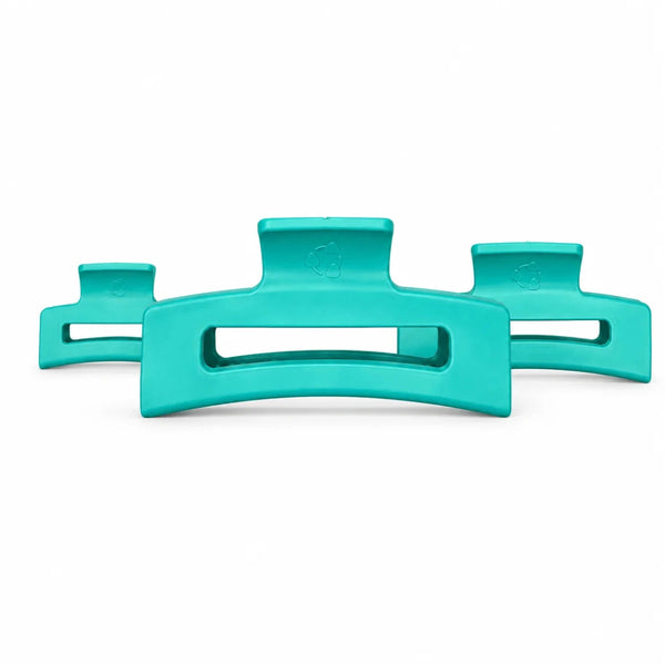 Pince à cheveux plastique recyclé - Aqua - Marie fil