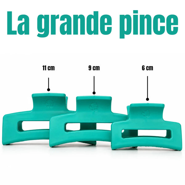 Pince à cheveux plastique recyclé - Lavande - Marie fil