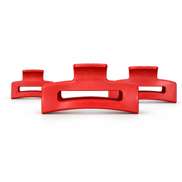 Pince à cheveux plastique recyclé - Rouge - Marie fil