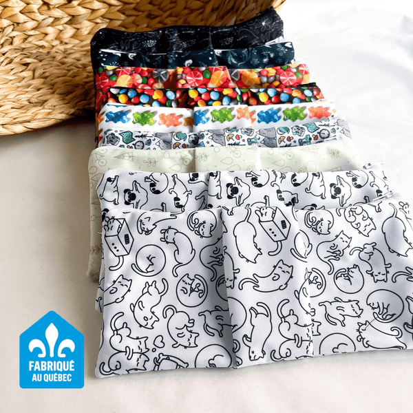 Pochette de rangement imperméable à 2 compartiments - Marie fil