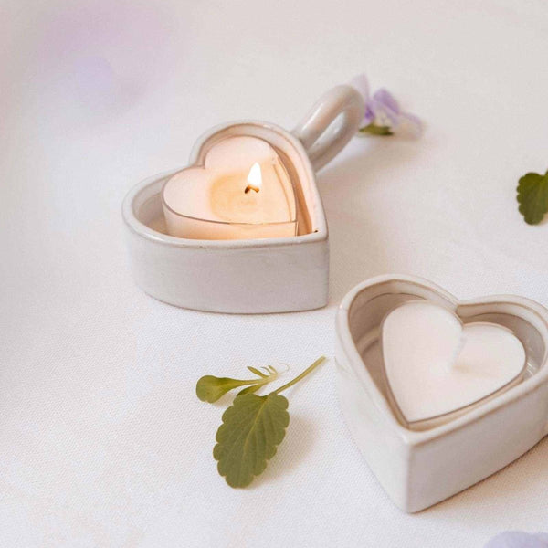 Porte - bougie en forme de coeur - Marie fil