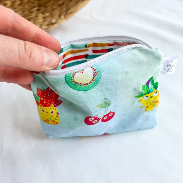 Porte - monnaie à zipper - projet retailles - Marie fil