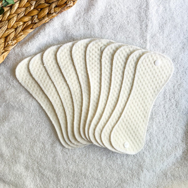 RABAIS Insert absorbant BLANC et imperméable pour maillot menstruel flux léger à régulier - Marie fil