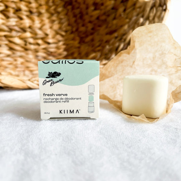 Recharge déodorant Kiima Edilos Fresh Verve Jasmin, Agrumes, Géranium & Verveine - Marie fil